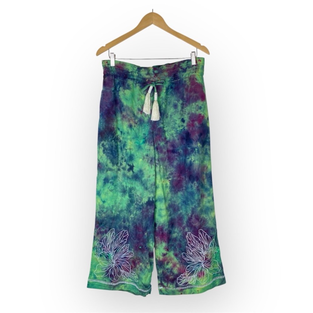 House of Harlow Tie Dyed Wide Leg Pants - Picture 2 of 6